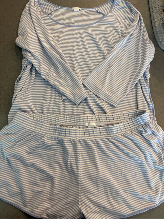 LAKE Other - Striped Blue & White Pajama Set